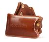 Beard & Bates | Genuine Leather Pouch - For The Sandalwood Switchblade | Protective Accessory Case for Foldable Wooden Comb view 2