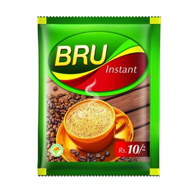 Bru Instant Ground Coffee, 10g [Pack of 12], Packet