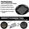 Stainless Steel Cast Iron Skillet Cleaner Chainmail Cleaning Scrubber With Hanging Ring for Cast Iron Pan,Pre-Seasoned Pan,Griddle Pans, BBQ Grills and More Pot Cookware-Square 7x7 Inch view 3