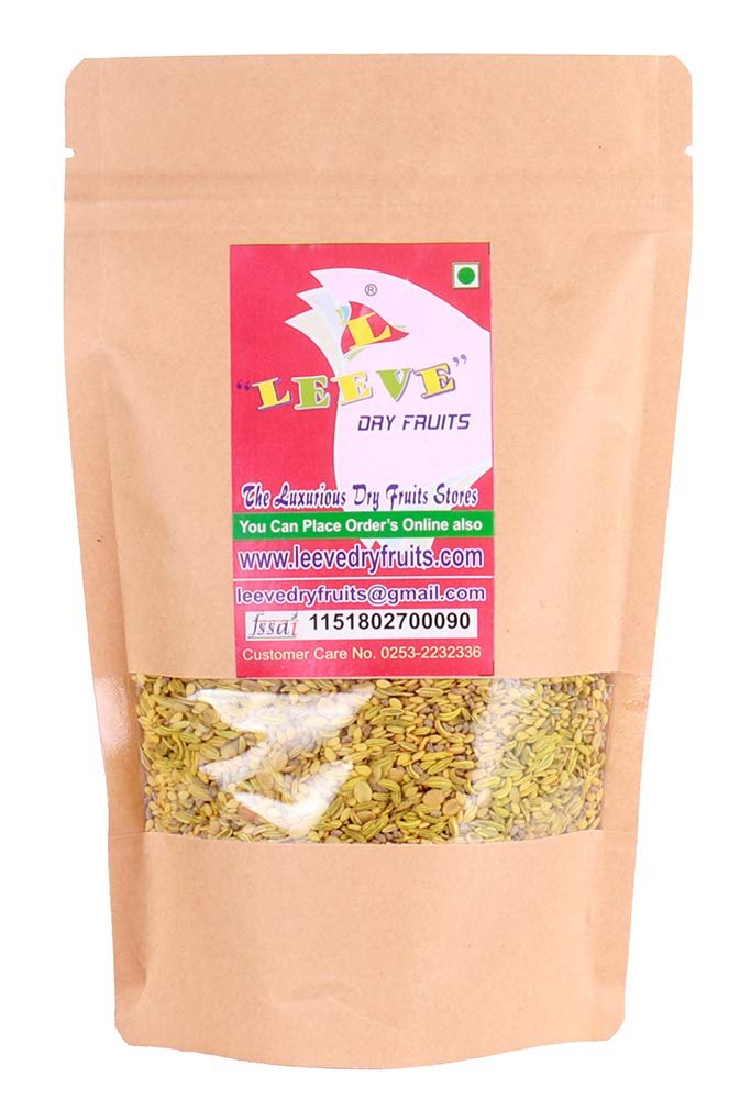 LEEVE DRY FRUITS Digestive Roasted Jamnagri Mukhwas Mouth Freshener Mix Pouch 400 Grams Pack Of 1