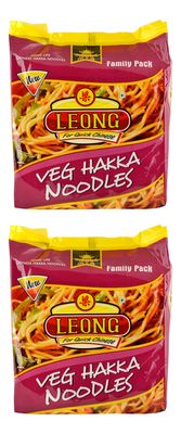 Leong Veg Hakka Noodles, 1 kg (Pack of 2)