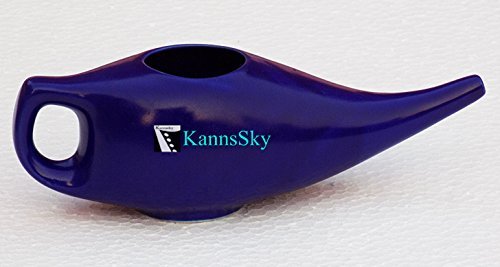 KannsSky Ceramic Jala Neti Pot - Blue
