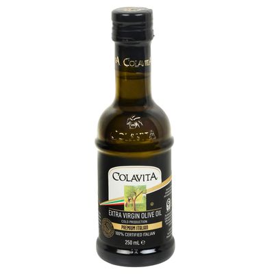 Colavita Extra Virgin Olive Oil (250 ml) | Italian Premium Selection | Imported from Italy | Premium Olive Oil for Cooking, Dips and Marinades | Cold Pressed Oil from Italian grown Olives | Timeless Bottle Pack
