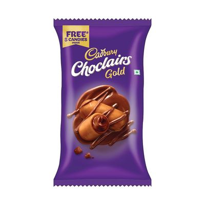 Cadbury Choclairs Gold Candy, 588 g (105 Candies)