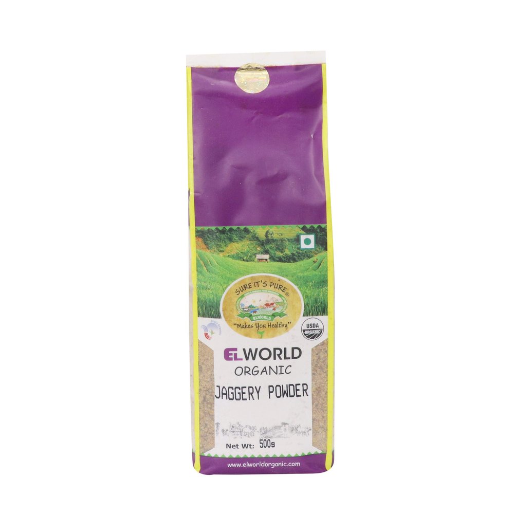 Elworld Agro & Organic Food Products Jaggery Powder- 5kg (Pack Of 10)