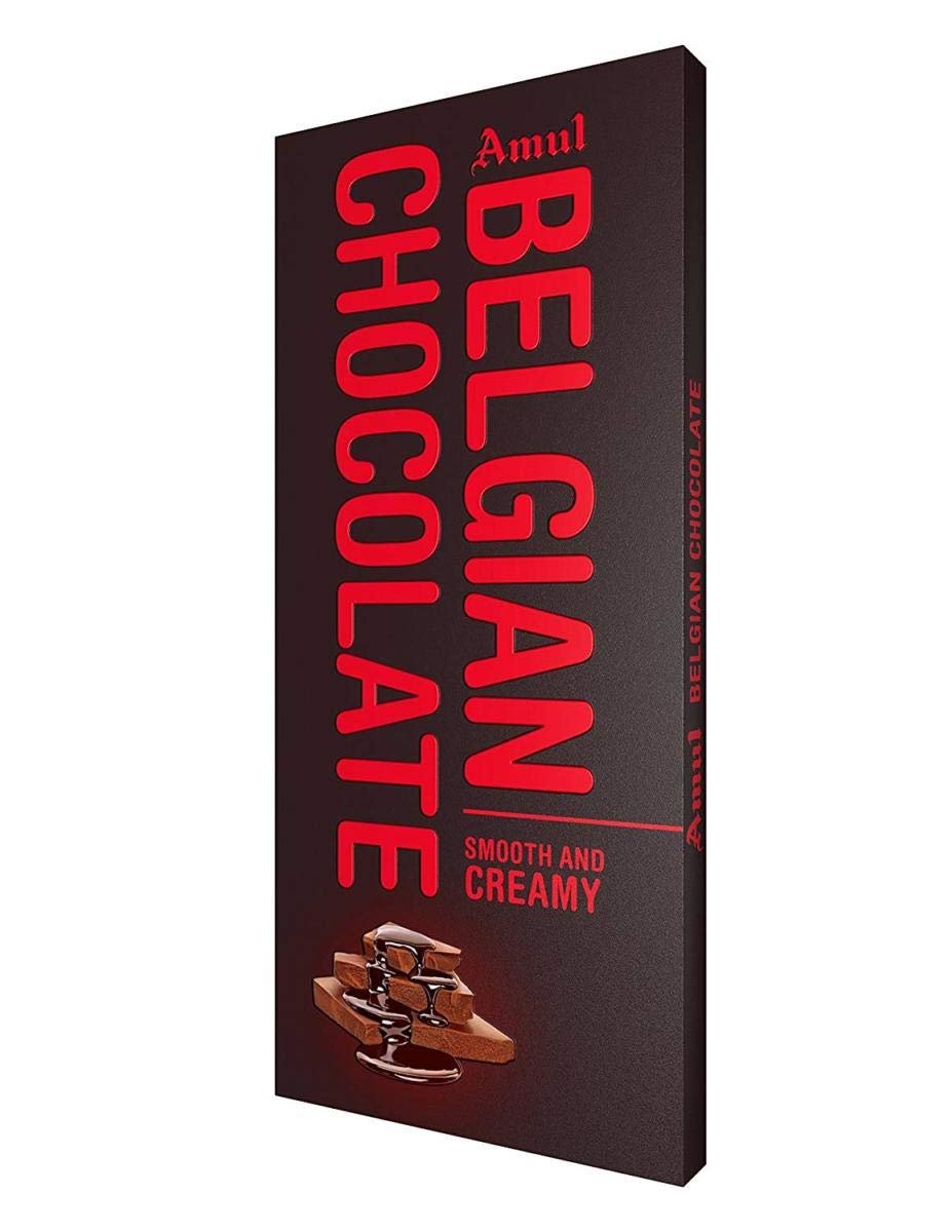 Amul Smooth and Creamy Belgian Chocolate 125Gm (Pack of 5)
