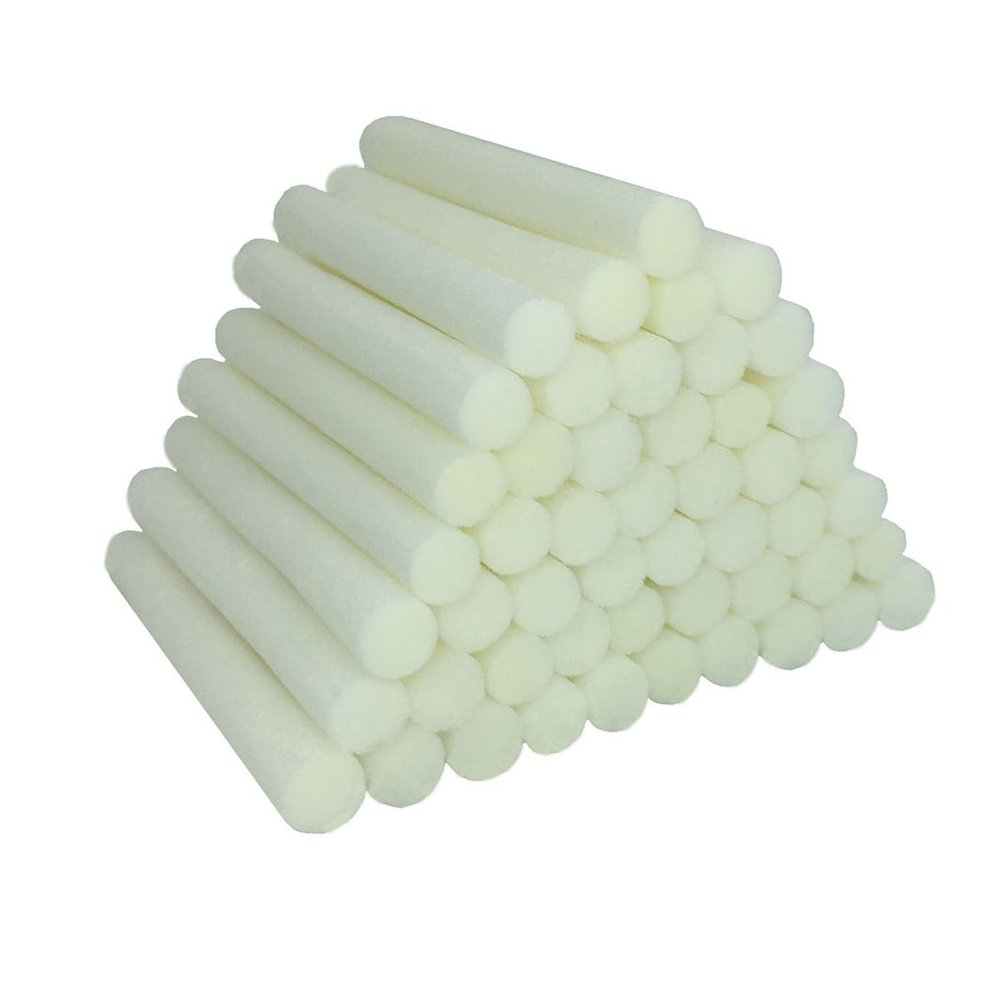 50-Pack Car Diffuser Sponges Refill Sticks Filter Wick Replacements 2.75 X 0.31 Inch for Car Humidifier Diffuser and Mini Humidifier Ultrasonic Aroma Diffuser