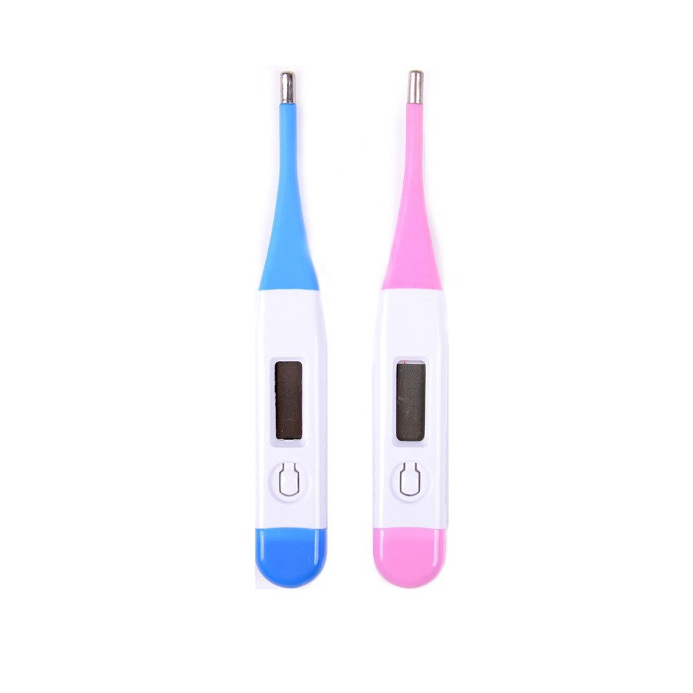 NavaFresh Basics Blue : 1PCS Adult Infant Kids Child Baby Body Electronic Digital Temperature Ears Forehead Oral anal armpit LCD Display With Soft Head