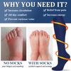 3 Pairs Knee High Graduated Compression Socks For Women and Men - Best Medical, Nursing, Travel & Flight Socks - Running & Fitness - 15-20mmHg (L/XL, Navy) view 2