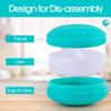 Haiker Portable Carry On Gum Pill Box 4 Compartment Travel Case Holder( Light Blue) view 3