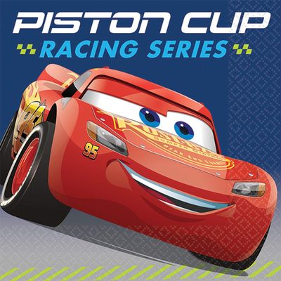 Disney "Cars 3" Beverage Napkins, Party Favor