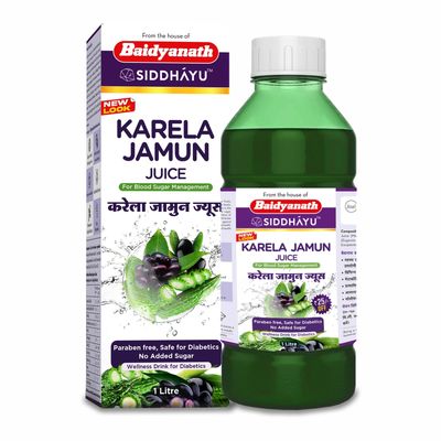 Karela Jamun Juice for Diabetes 1 L | Supports Healthy Blood Sugar Levels Naturally And Lower Bad Cholesterol | Ayurvedic Diabetic Care Juice
