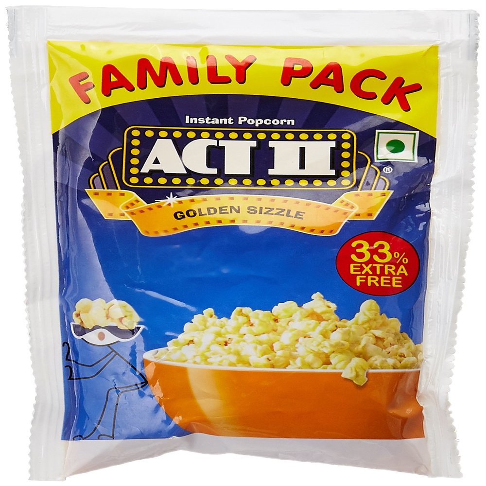 Act ll Instant Golden Sizzle Popcorn, 120g (Extra 33%)