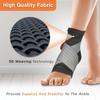 Vissco Ankler, 2 in 1 Anklet + Binder, Provides support & stability to the ankle for Sprain, Swelling Muscle & Ligament Injuries, Sports Injury- XL (Grey) view 2