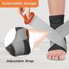 Vissco Ankler, 2 in 1 Anklet + Binder, Provides support & stability to the ankle for Sprain, Swelling Muscle & Ligament Injuries, Sports Injury- XL (Grey) view 4