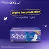 Stayfree Dry Max All Night XXL Dry Cover Sanitary Pads For Women Combo, 28s x 3 (84 Pads) view 2