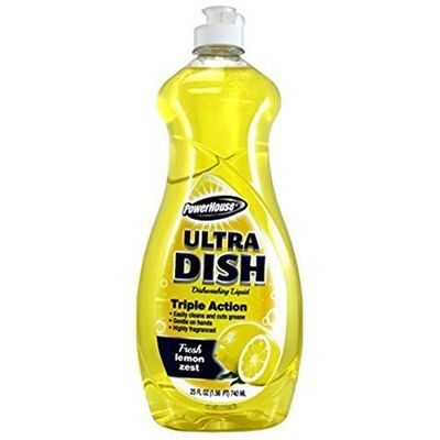 A USA Made Product PowerHouse Fresh Lemon Dishwashing Liquid, 740mL (8)