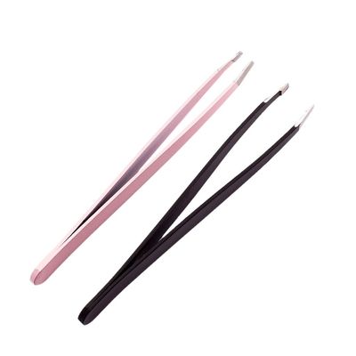 Segolike 2pcs Durable Stainless Steel Tweezer Precision Eyebrow Hair Remover Tools Set Comestic for Women