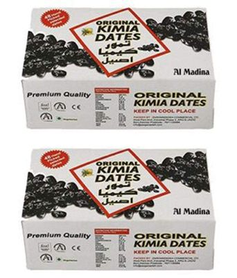 Kimia Dates Original Mazafati Dates - Pack of 2 (500gm Each) | Juicy & Delicious Khajoor, Khajur | Perfect for Snacking (Carton Box)