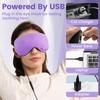 Aroma Season Heated Eye Mask, USB Steam Warm Compress For Puffy Eyes, Warm Therapeutic Treatment For Dry Eye, Chalazion, Blepharitis, Stye (Violet) view 4