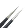 AKOAK Best Stainless Steel Professional Slim Tip-point and Curved Point Tweezers for Eyelash Extension,Nail Art,Electronics,Jewelry Making and Etc,Pack of 2 view 3