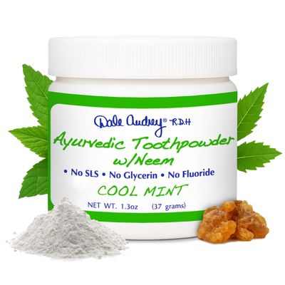 Ayurvedic Toothpowder w/neem (1.3 oz, MInt)