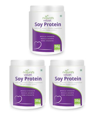 Natures Velvet Lifecare Soy Protein, Vegetarian and Natural, 300 gms - Pack of 3