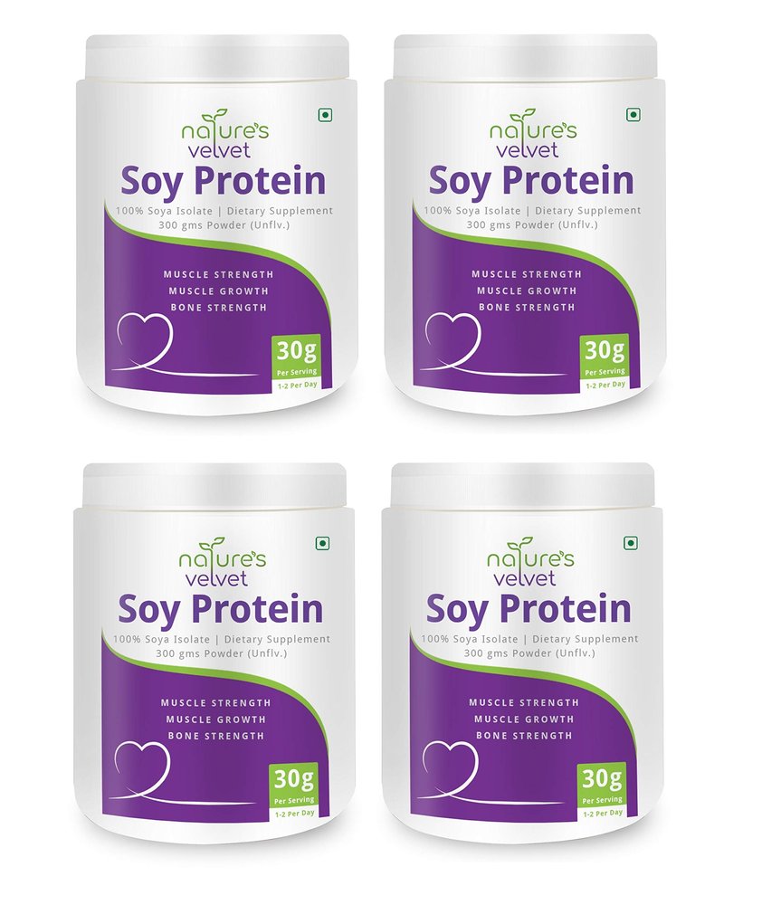 Natures Velvet Lifecare Soy Protein, Vegetarian and Natural, 300 gms - Pack of 4