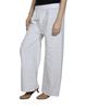 IndiWeaves Womens 1 Full Chikan Work Pallazo and 1 Printed Palazzo Combo Pack (Pack of 2 Palazo)-White::Multicolor-Size Free view 3
