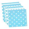 Generic Anyneo Striped Chevron Polka Dot Blue Paper Beverage Napkins 60 Count view 2