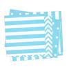 Generic Anyneo Striped Chevron Polka Dot Blue Paper Beverage Napkins 60 Count view 3