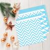 Generic Anyneo Striped Chevron Polka Dot Blue Paper Beverage Napkins 60 Count view 4