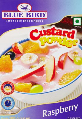 Blue Bird Custard Powder, Raspberry, 100g (Pack of 2)