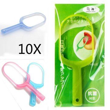 NavaFresh Basics 10Pcs Oral Tongue Cleaner Dental Hygiene Personal Care
