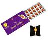 BOGATCHI Rakhi with Chocolates, Rakhi Gift Hamper, Rakhi with Sweets, Free Rakhi, Unique Rakhi Design, Rakhi Chocolate Gift, Dark Chocolate, Rakhi Gifts, raksha bandhan Gifts for Brother, 18 Pieces view 1