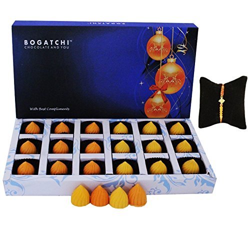 BOGATCHI Rakhi Modak Chocolates, 18 pieces