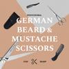 Professional Beard Mustache Hair Trimming Grooming Cutting Scissors Shears Comb Tool Kit Leather Case for Men view 4