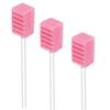 Disposable Unflavored Oral Care Sponge Swabs (100Pcs Pink) view 1