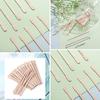 Whaline 400 Pieces Wax Applicator Sticks Wax Spatulas Small Wood Craft Sticks for Hair Eyebrow Removal view 4