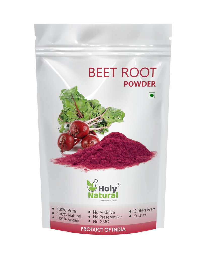 Holy Natural Beet Root Powder - 100 Gm | Rich in Vitamins & Minerals | Make it Smoothies, Juice, candy, Cakes | Also use in Cosmetic products