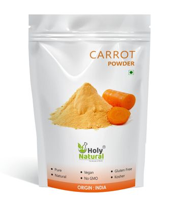 Holy Natural Carrot Powder 100gm, Spray Dried Powder, Rich immune booster, Make for juice, smoothie, soup, Healthy carrot powder for Healthy life.