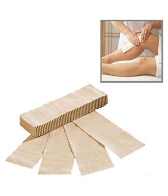 Adbeni Long Lasting Easy & Safe Brown Disposable Waxing Strips-50