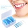 Anself 60Pcs/Box Dental Floss Picks Refill Inter-dental Brush Teeth Stick Toothpick Flosser for Oral Deep Clean Health Care view 2