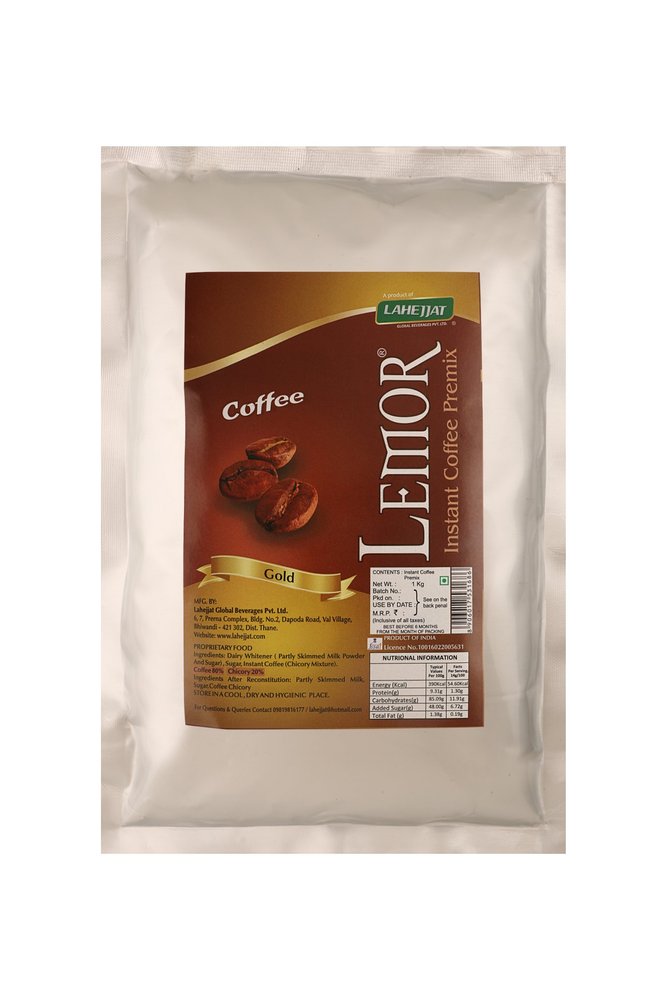 Lemor Instant Premix Coffee Brew 1kg |Coffee premix Powder for Vending Machine|Ready to Drink Coffee