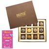 BOGATCHI Rakhi Gift for Sister, Chocolate Truffles, Hearts, Roses, Free Card for Sister view 1