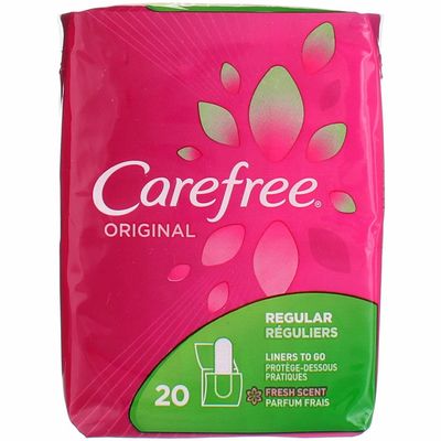 Carefree Original Regular Fresh Scent - 20 Liners, Pack of 3