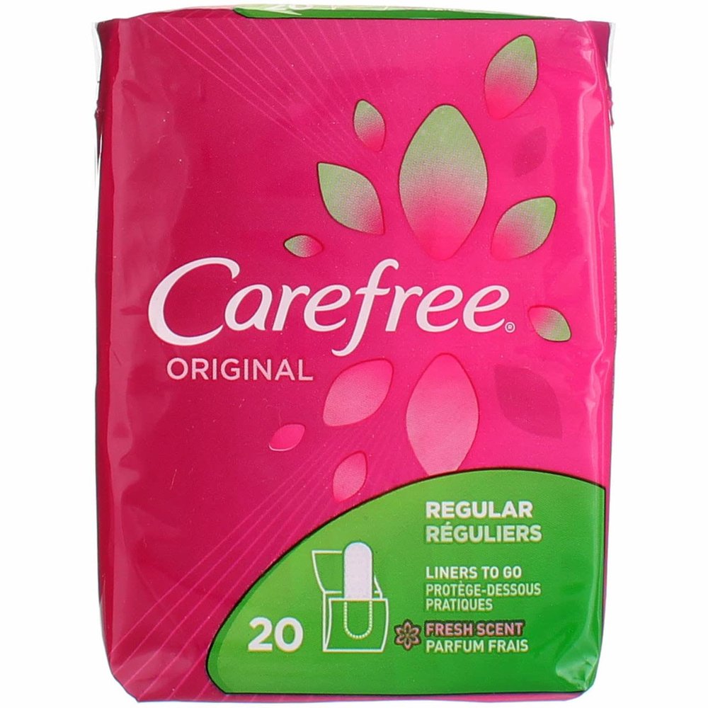 Carefree Original Regular Fresh Scent - 20 Liners, Pack of 3
