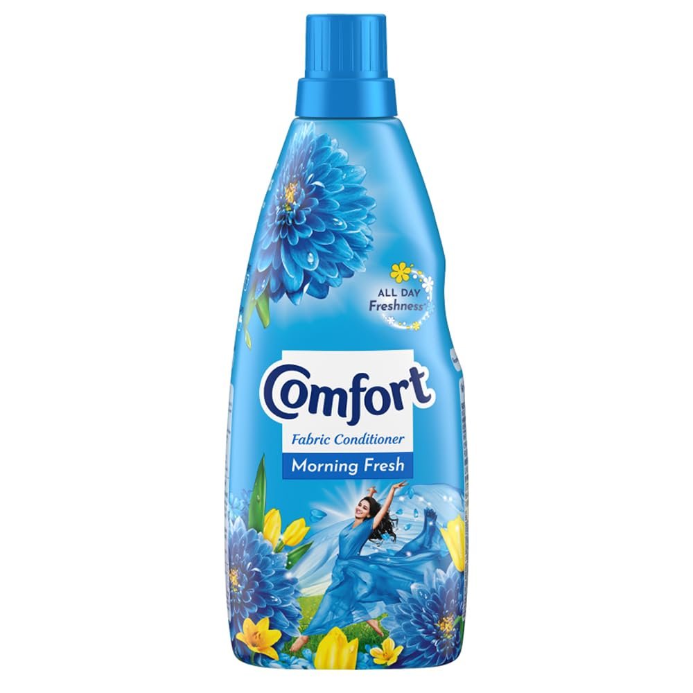 Comfort Morning Fresh Fabric Conditioner 860 ml Bottle|| After Wash Liquid Fabric Softener - For Softness|| Shine & Long Lasting Freshness