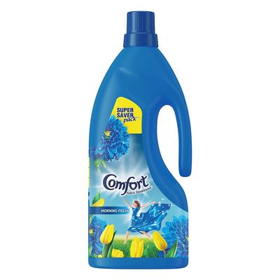 Comfort Morning Fresh Fabric Conditioner 1.6 L|| After Wash Liquid Fabric Softener (Super Saver Offer Pack) - Softness|| Shine & Long Lasting Freshness