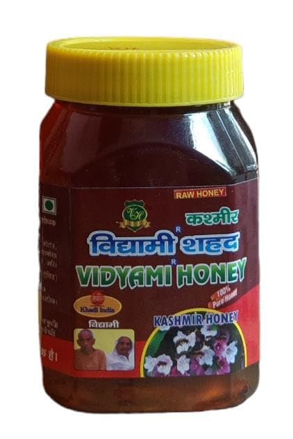 VIDYAMI Kashmir Honey | Natural, Organic, Raw, Pure & Unprocessed | Rich in Antioxidants, Vitamins & Minerals | Boost Immunity, Energy, Skin & Digestive Health (500 gms)